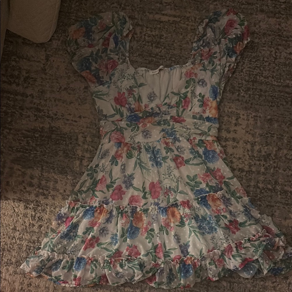 Floral Puff Sleeve Dress